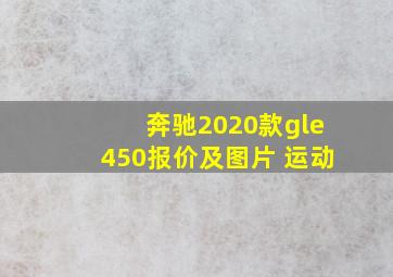 奔驰2020款gle450报价及图片 运动